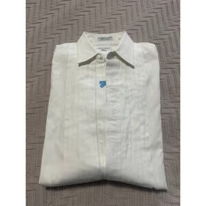 Adolfo white tux shirt size 16